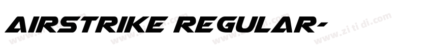 Airstrike Regular字体转换